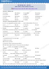 Đề thi học kì 1 Tiếng Anh 6 Global Success - Đề số 5
